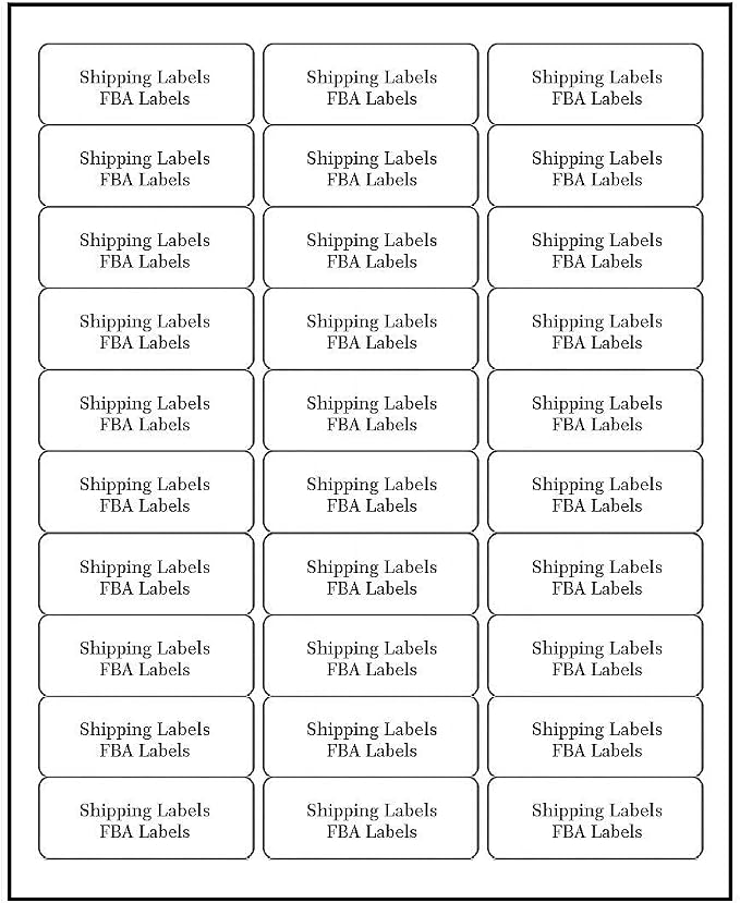 Address Labels for Inkjet Printers 1" x 2-5/8" by FungLam