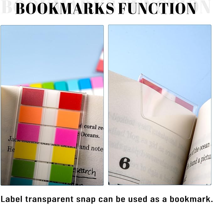 Ericter 1080 Pcs Sticky Tabs for Books, 9 Color Repositionable Annotation Page Tabs, Writable Index Flags for Notebooks, Organizing Study Office Supplies-DeskLoop Office
