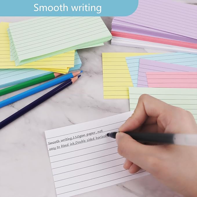 Colored Index Cards 3 x 5 Inch, Flash Cards - Image 5