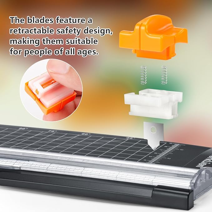 WORKLION Small Paper Trimmer, Portable Paper Cutter - Image 3