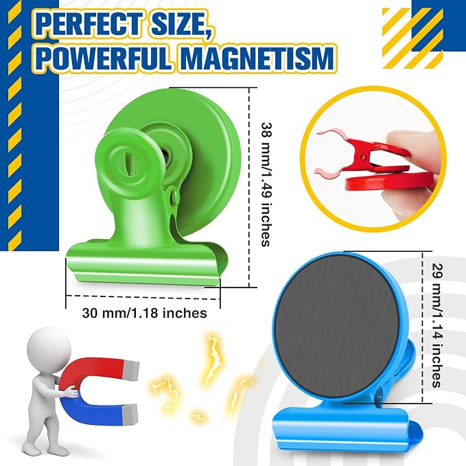 Grtard 6pack Magnetic Clips Heavy Duty, Magnet Clips - Image 2