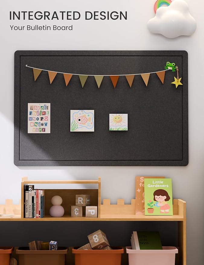 Fluxynara Bulletin Board, 35.4" x 23.6" Cork Board Alternative - Image 6