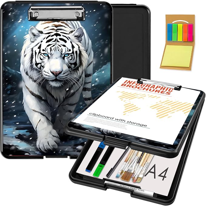 Clipboard with Storage, Office Supplies Nursing Clipboards Folder with Pen by CAPAUNVDA
