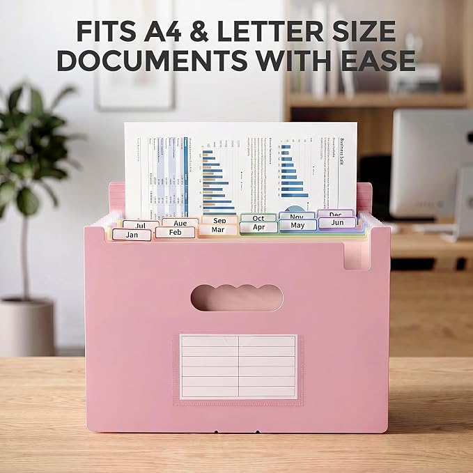 SKYDUE 13-Pocket Expanding File Folder, Accordion Document Organizer - Image 7