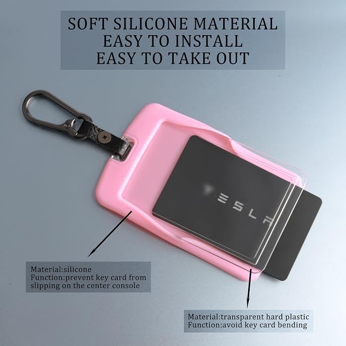 TANDRIVE 2PCS Silicone Key Card Holder Case Compatible - Image 5