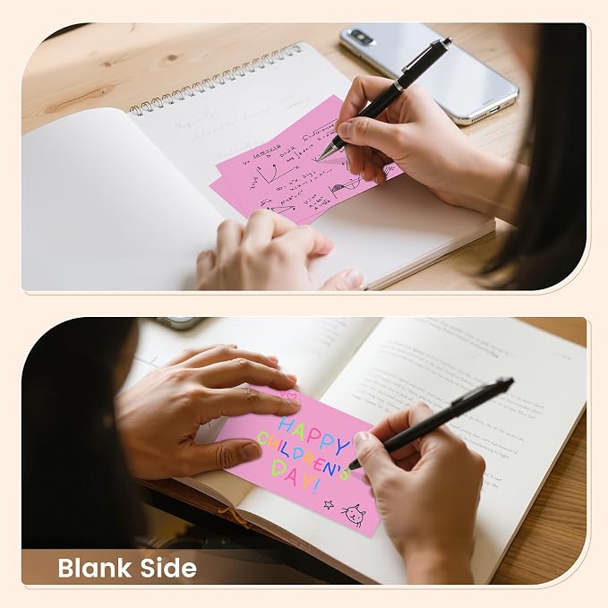 Index Cards 3x5 Inch, Flash Cards, Blank Pink Note Cards Paper - Image 5