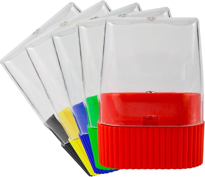 25 Pack Handheld Manual Pencil Sharpeners in Bulk Plastic Pencil Sharpeners - Image 5