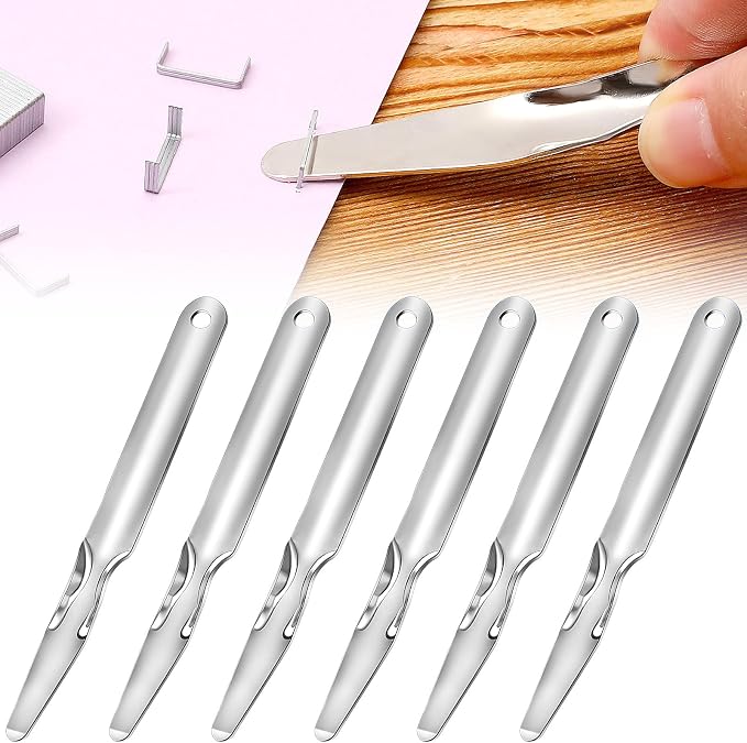 Zonon 6 Pcs Office Staple Remover Tools No Tear Push Style Staple Puller by Zonon