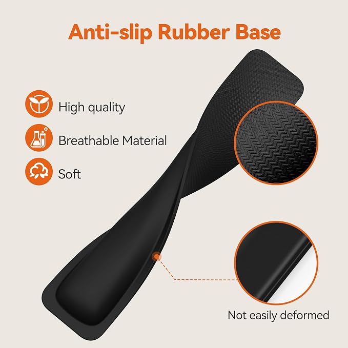 TECKNET Wrist Rest for Computer Keyboard, Thicken Memory Foam Wrist Support Pad - Image 4