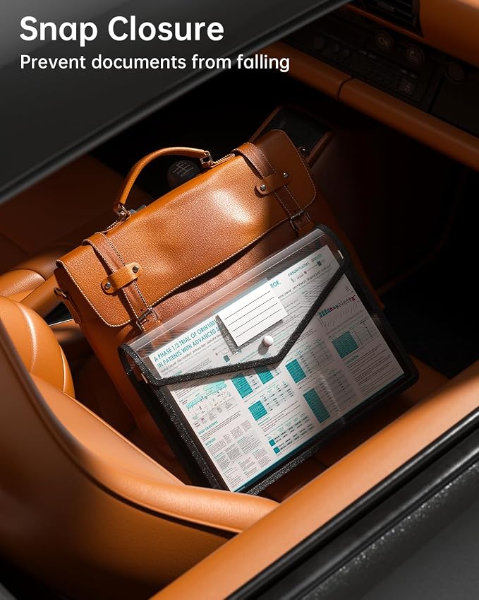 Plastic Expanding File Folder, Transparent envelopes - Image 3