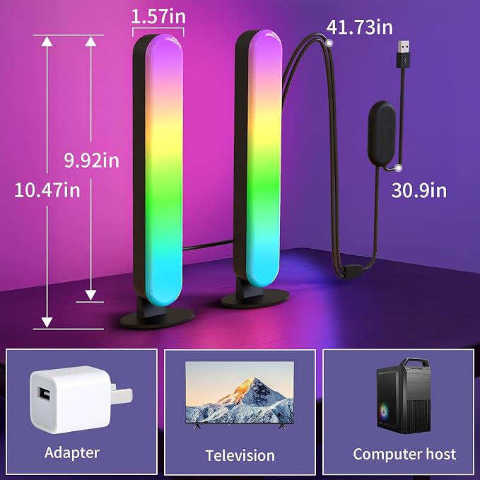 BASON LIGHTING Smart Light Bars, RGB-ICW RGB LED Streaming Light - Image 7
