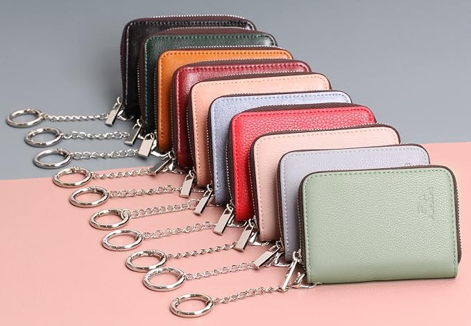 FurArt Zipper Wallet Women, RFID Blocking Credit Card Wallet, Business Card - Image 7