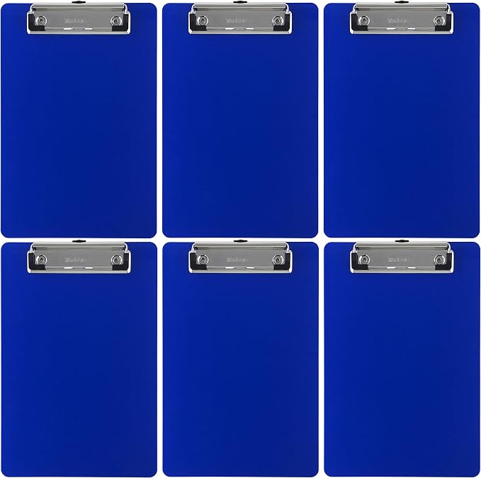 Trade Quest Memo Clipboard 6'' x 9'' Low Profile Clip Plastic by Trade+Quest+Global+Corp