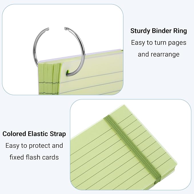 HAUTOCO 400 PCS Colored Index Cards 3x5 - Image 3