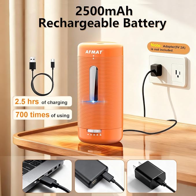 AFMAT Electric Pencil Sharpener, Fully Automatic Pencil Sharpener, Auto in & Out - Image 7