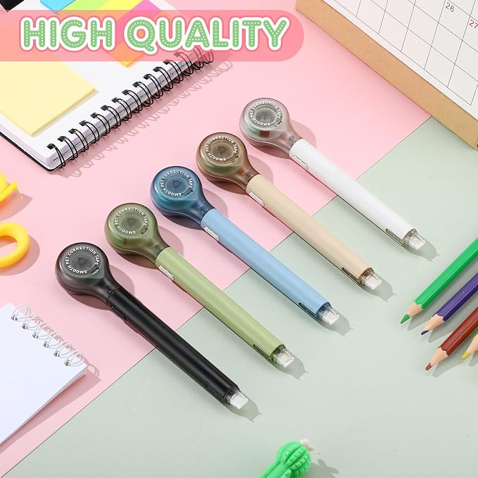 Gersoniel 25 Pack Correction Tape Pen Correctional Ink Tape Push Pull Protective - Image 3