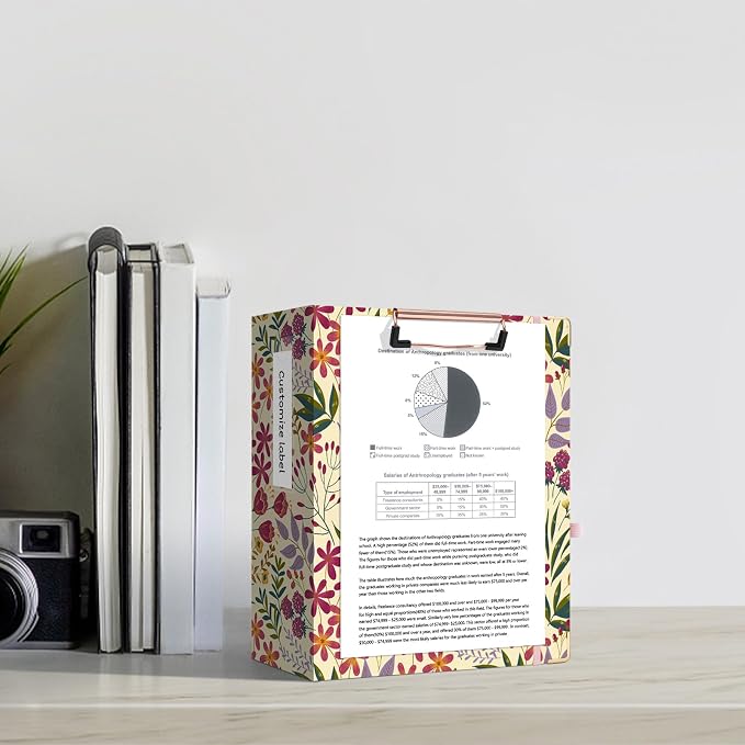 Ospelelf Mini 3 Ring Binder, 2 Inch, Cute Floral Binder - Image 7