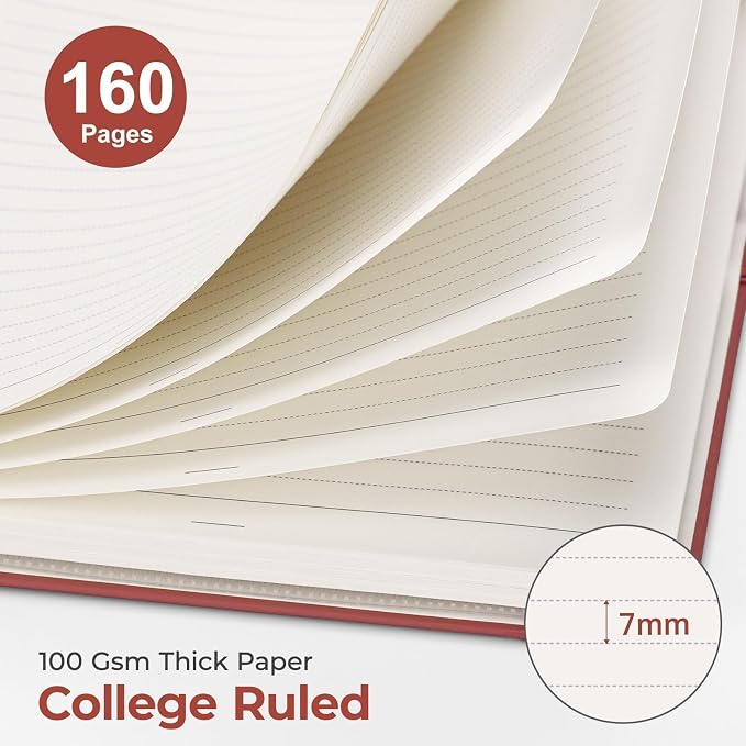AHGXG Spiral Journal Notebook, 160 Lined Pages, A5 Medium Size, - Image 2