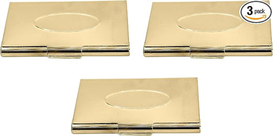 Stephanie Imports Set of 3 Slim & Minimalist Metal Business Card Holder Unisex by Stephanie+Imports