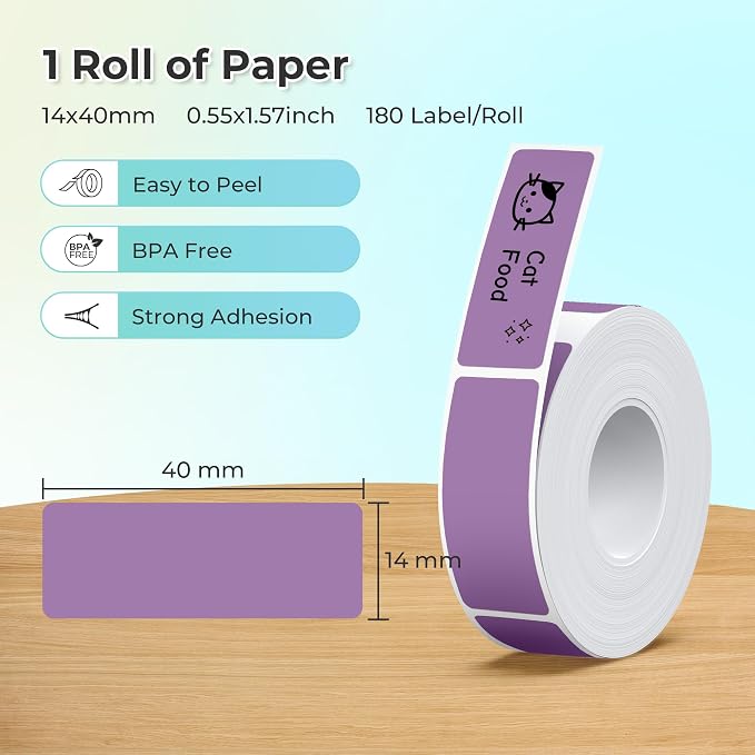 Nelko Genuine P21 Label Maker Tape, Adapted Label Print Paper, Standard - Image 2