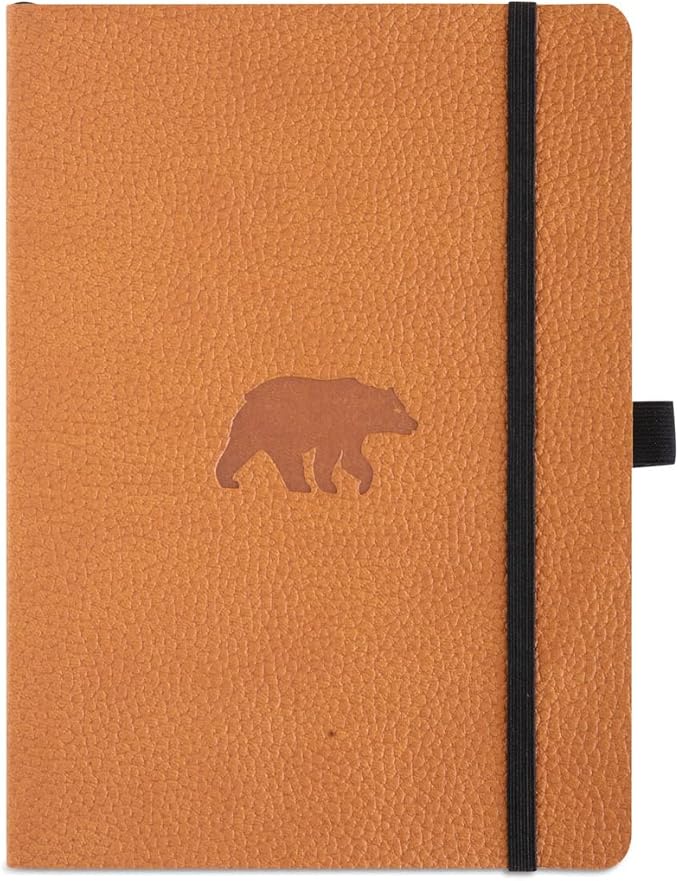 Dingbats A5 Wildlife Ruled Notebook Journal - Premium Vegan Leather Softcover Executive Journal for Women & Men - Work, Note Taking, Writing & Travel-DeskLoop Office