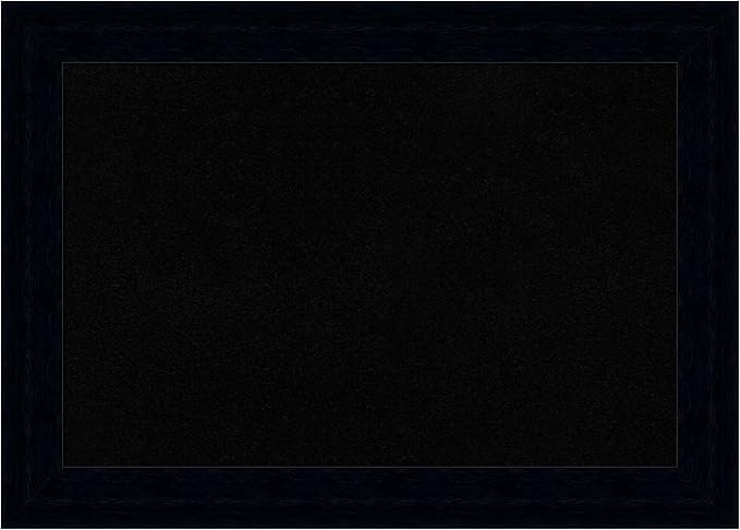 Amanti Art Black Cork Board for Wall, 20x28 Vision Board with Black Wood Frame, Medium Corkboard Office Decor for Home Organization, Modern Corkboard Pinboard to Display Items for Home Organization-DeskLoop Office
