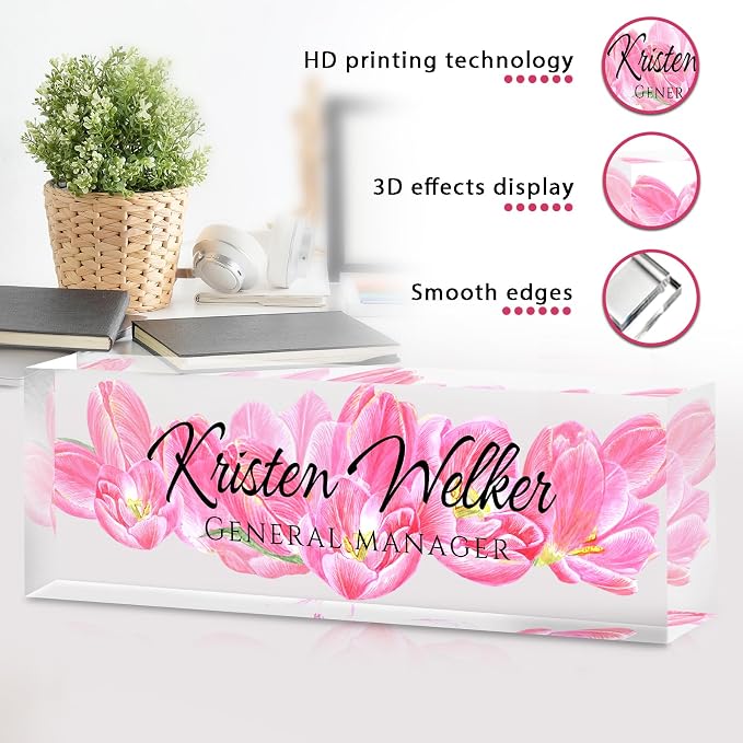 Desk Name Plate Personalized, Custom Name Plate - Image 4