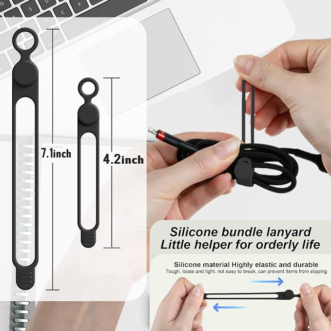 Silicone Cable Ties Cord Organizer - Image 2