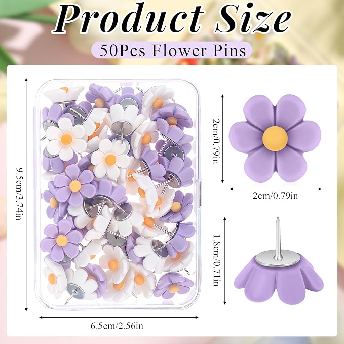 Dispowreath 50 Pcs Flower Push Pins - Image 2
