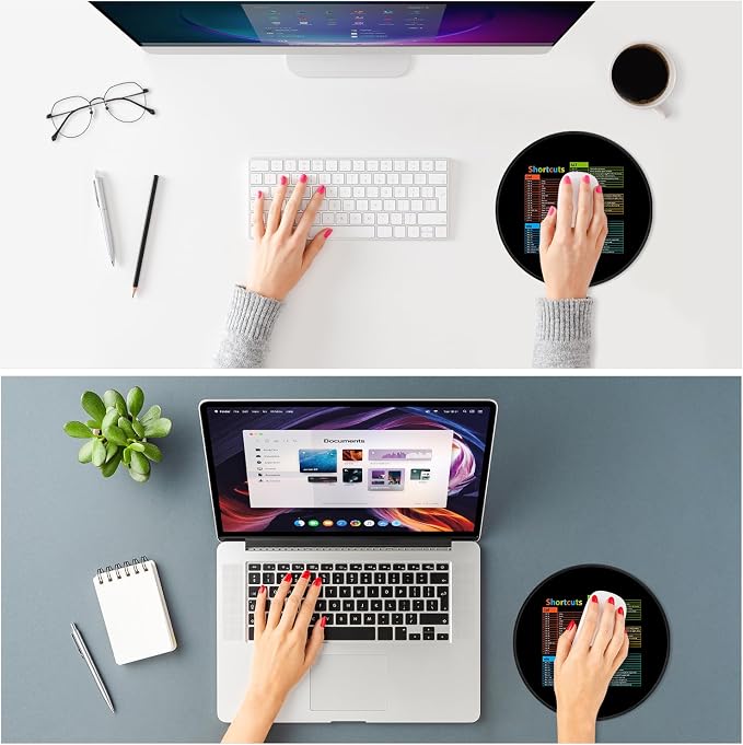ITNRSIIET Mouse Pad Non-Slip Rubber Base Smooth Surface Stitched Edges - Image 2