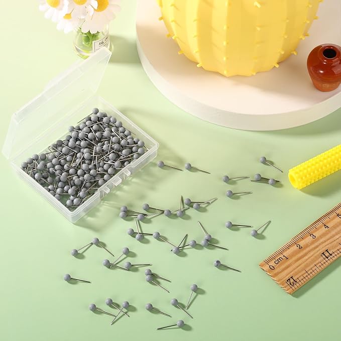 XIHIRCD 200pcs Push Pins, Map Tacks Round Head Map Push Pins Small Thumb Tacks - Image 3