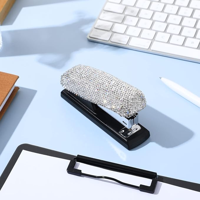 Yexiya Silver Sparkle Bling Stapler - Image 6
