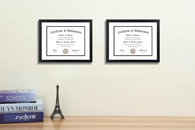ELSKER&HOME 8.5x11 Diploma Frame Black - Image 3