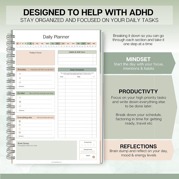 ADHD Daily Planner for Neurodivergent Adults - Image 3