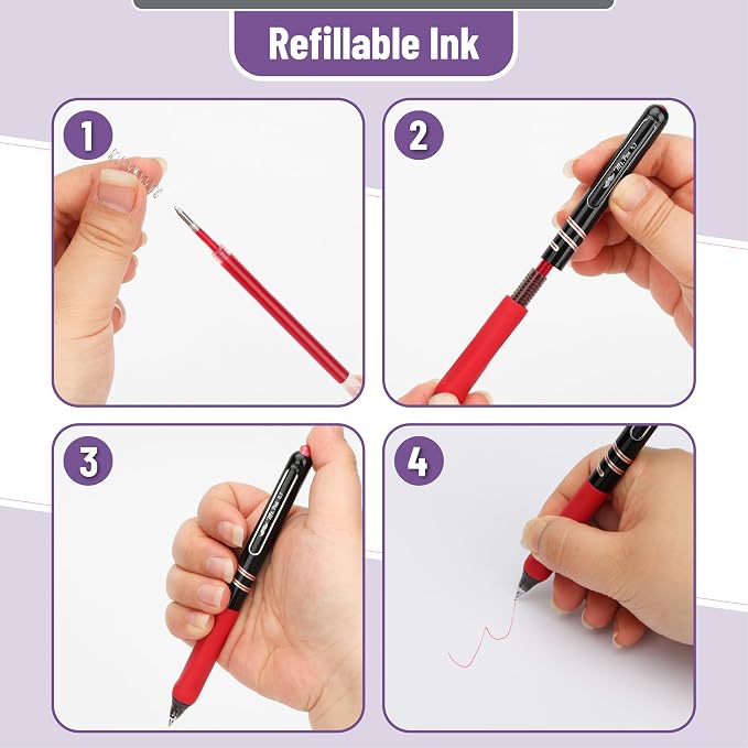 Mr. Pen- Retractable Gel Pens, 12 Pack, 0.7mm Fine Point, Colorful Ink | - Image 5