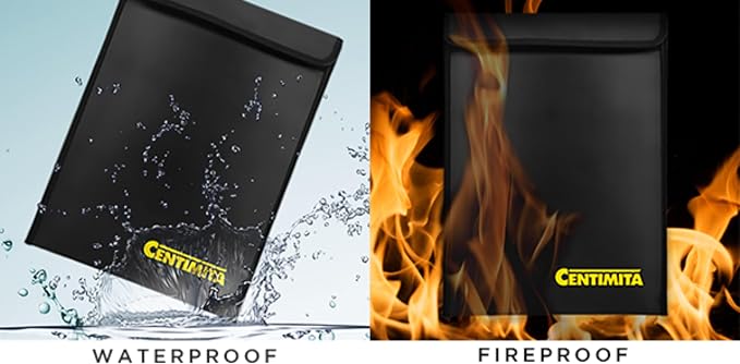 Fireproof Document Bag Waterproof Safe Folder - Image 6