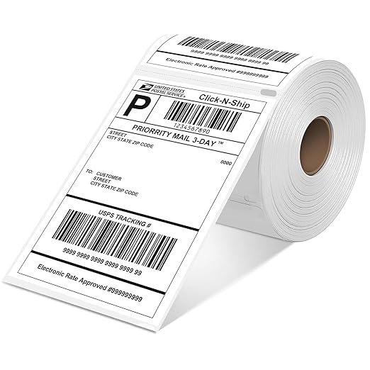 L LIKED 30 Rolls Compatible with Dymo 1744907 Internet Postage Labels 4" x 6" Shipping Labels Compatible with Rollo, DYMO 4XL & Zebra Desktop Printers (220 Labels Per Roll)-DeskLoop Office