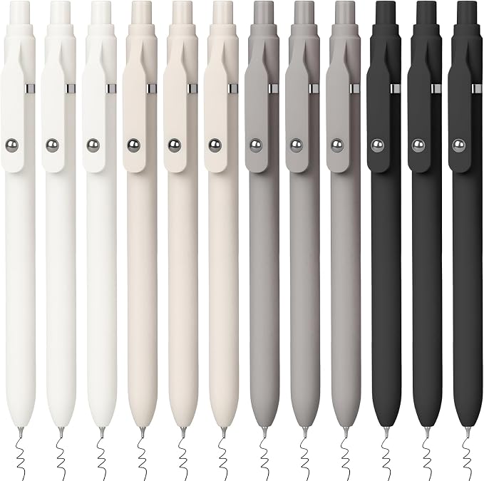 Sooez Gel Pens, Quick Dry Medium Point Smooth Writing Pens, Retractable Cute by Sooez