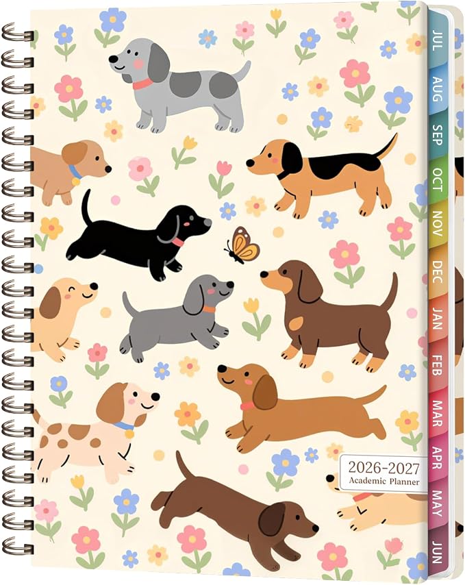 Planner 2026-2027, Weekly and Monthly Academic Year Calendar Planner, July 2026 by VALOME