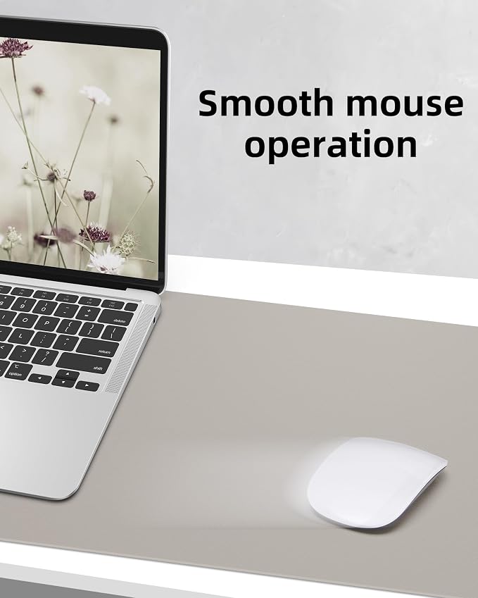 AFIING Leather Desk Pad Protector, Large Mouse Pad, Non-Slip PU Leather Desk - Image 5