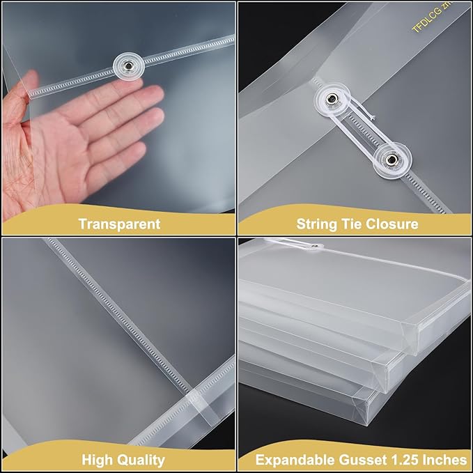 24 Pack Clear Plastic Envelopes - Image 4