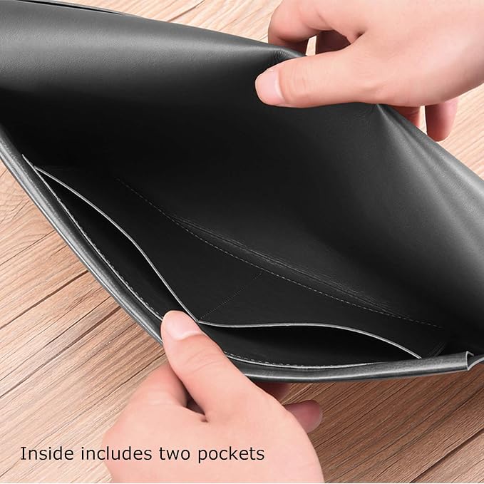 PU Leather A4 File Folder Document Holder Envelope Folder Case - Image 4