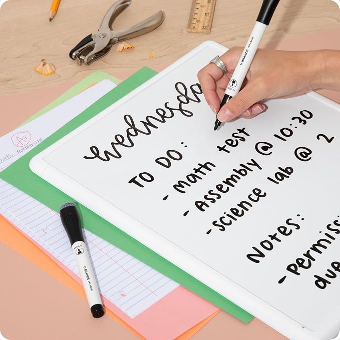 U Brands Dry Erase Markers Medium Tip Set, 36 Pack, Low Odor Ink, Dry Erase - Image 6