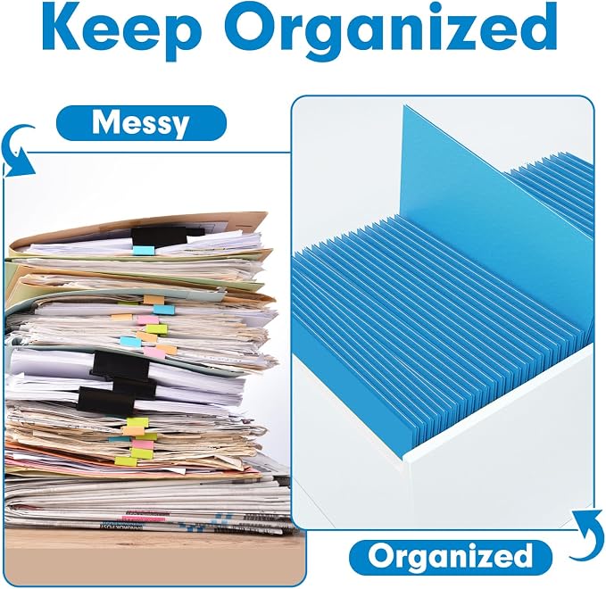 Two Pocket Folders, PANDRI 30 Pack 2 Pocket Folders, Letter Size Paper File - Image 3