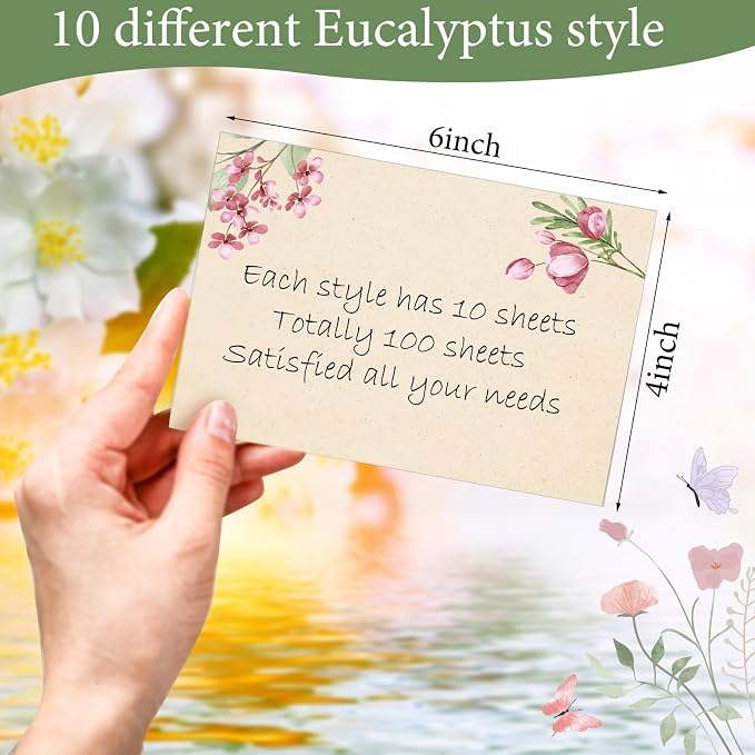 Spiareal 100 Pcs Blank Note Cards Blank Decorative Notecards Index Cards Bulk - Image 3