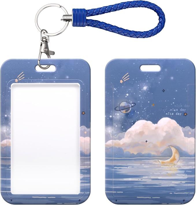 ID Card Badge Holder Key Chain by SHININGEYES