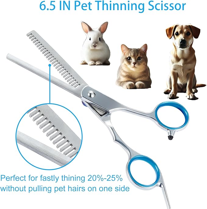 5 in 1 Premium Dog Grooming Scissors, Professional Dog Scissors - Image 5