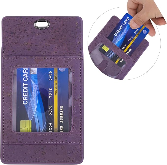 Premium Portuguese Cork Pocket Protector for Men | Multi-Use Pocket Protectors for Shirts and Lab Coats | For Pen, Pencils, Pointers, and More | 1 Pack Purple Pocket Organizer Protector-DeskLoop Office