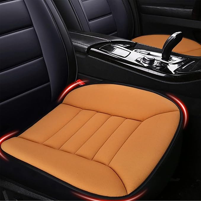 MYFAMIREA 2PCS Car Seat Cushion Pad 1.2" Thick Comfort Seat Protector by MYFAMIREA