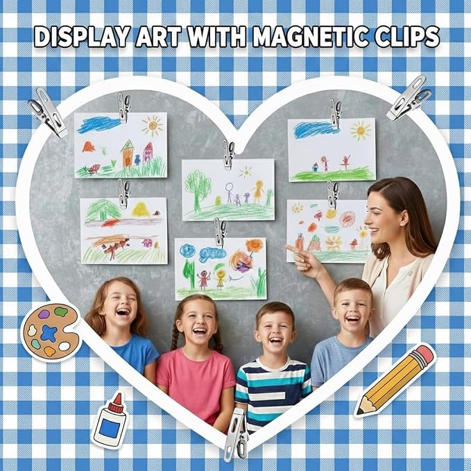 Magnetic Chip Bag Clips for Fridge, 8 Pack Heavy Duty Fridge Magnet - Image 6